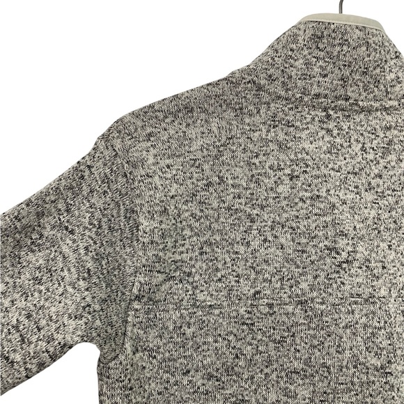 [🛍️2for$20🛍️ [m] EDDIE BAUER snap pullover fleece sweater heather grey - Picture 6 of 7